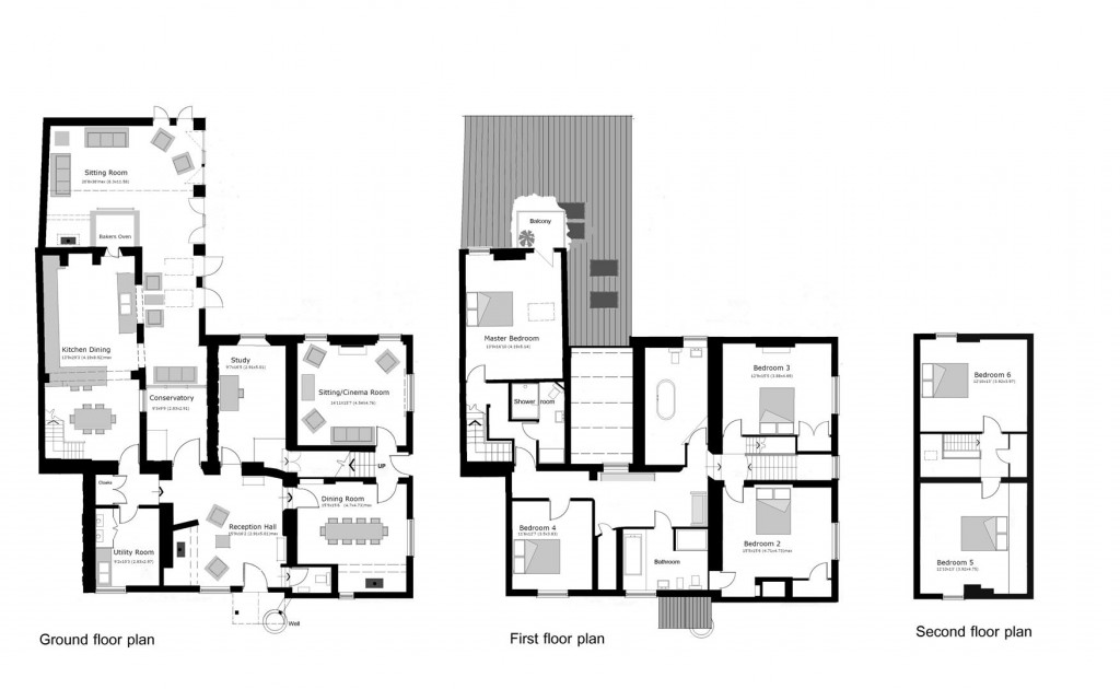 Floorplans For Hall Farm, Ashby Magna, Lutterworth, Leicestershire