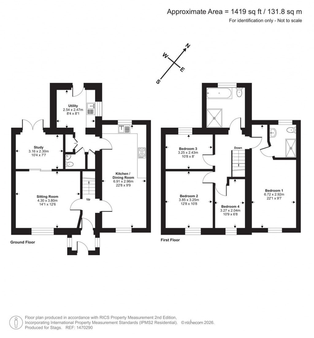 Floorplans For Monkton Heathfield, Taunton