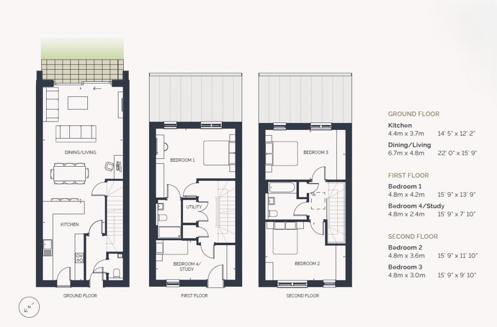 Floorplans For St Leonards Quarter, Exeter