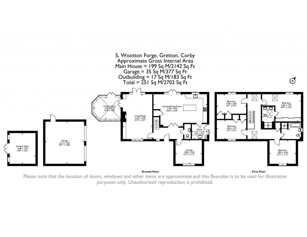 Floorplans For Wootton Forge, Gretton, Corby