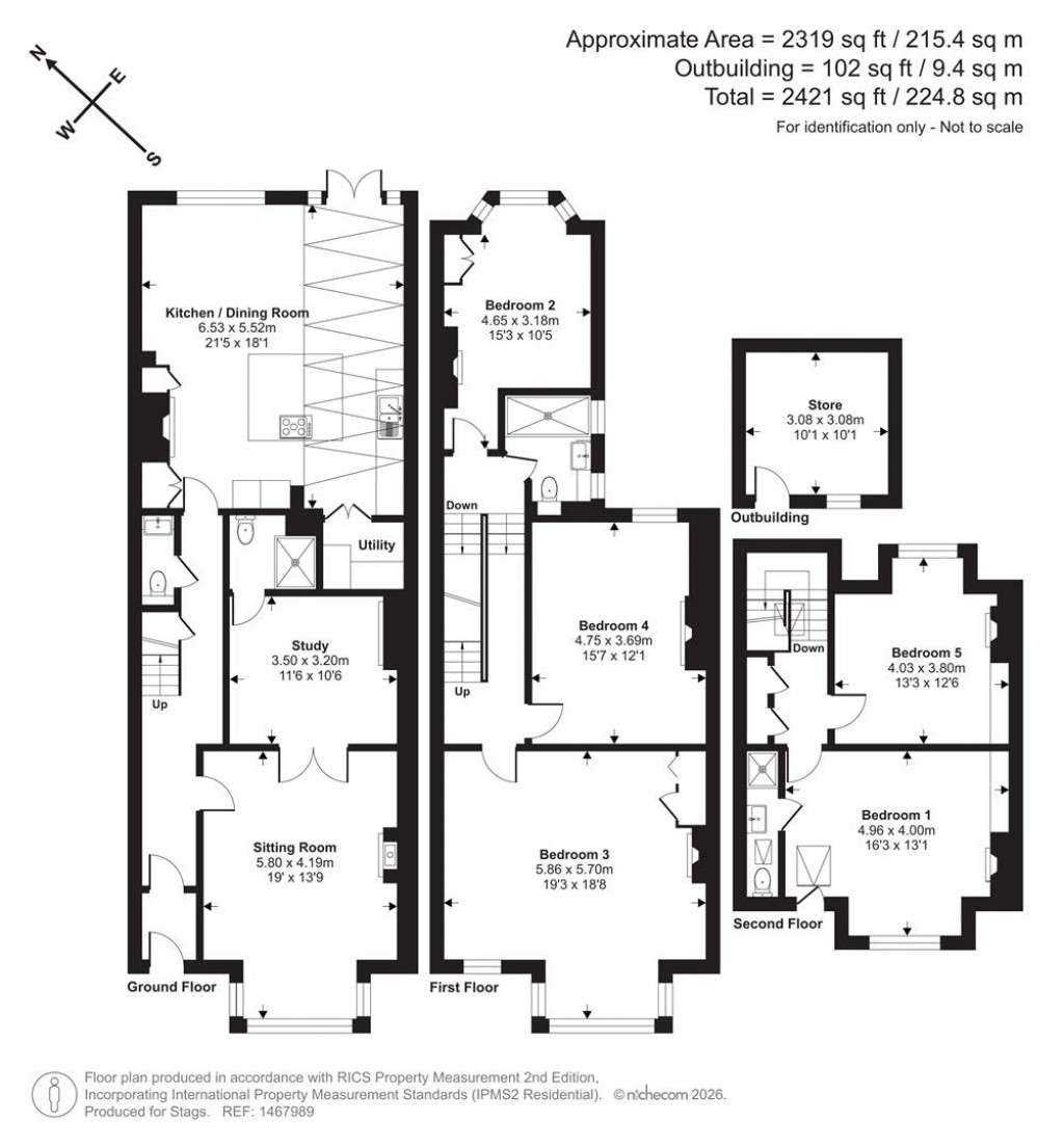 Floorplans For St. Davids Hill, Exeter