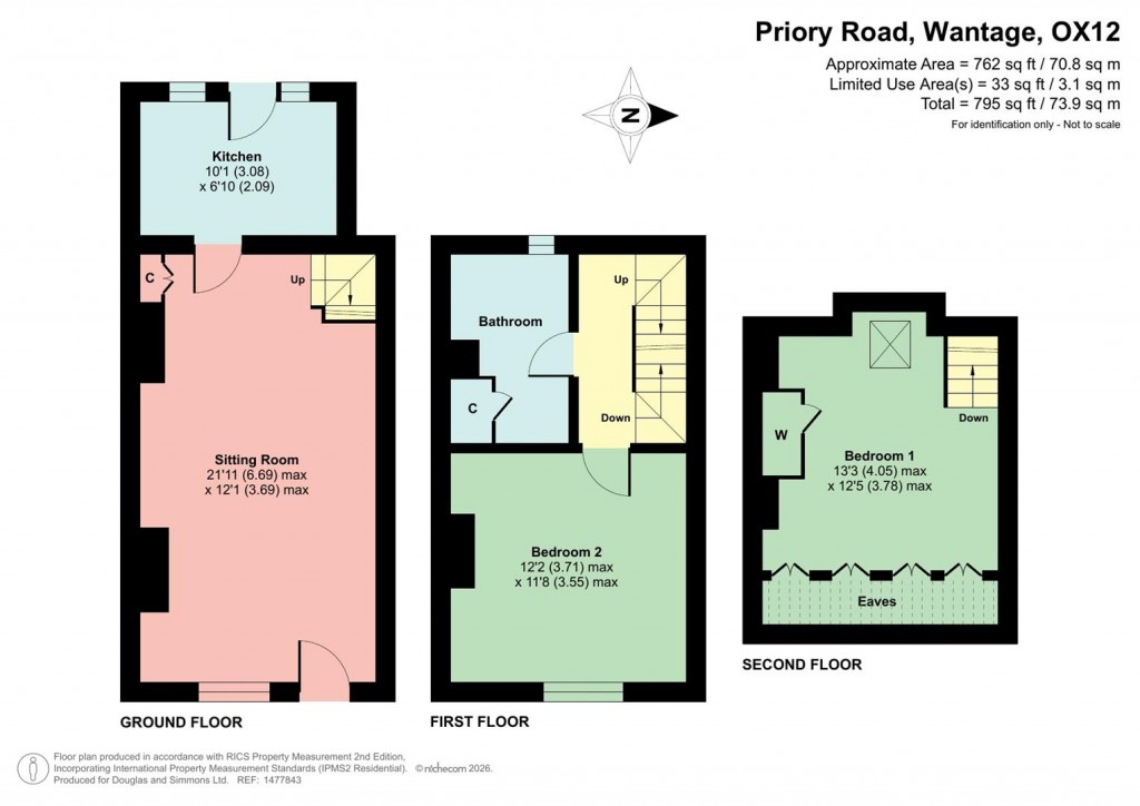 Floorplans For Priory Road, Wantage, Oxfordshire OX12