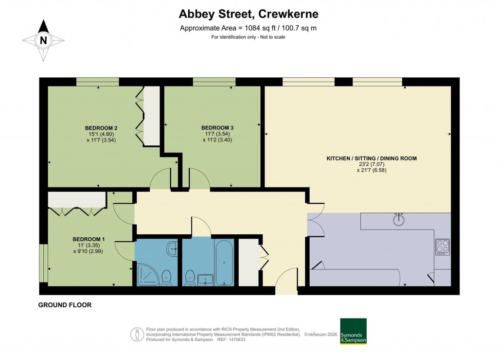 Floorplans For The Shirt Factory, Abbey Street, Crewkerne