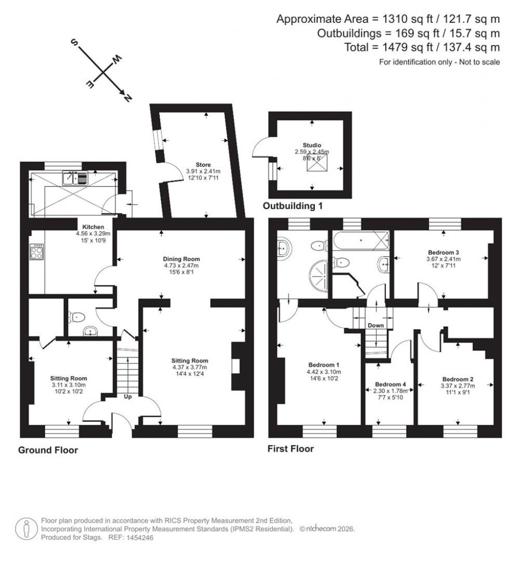 Floorplans For Castle Street, Combe Martin, Ilfracombe