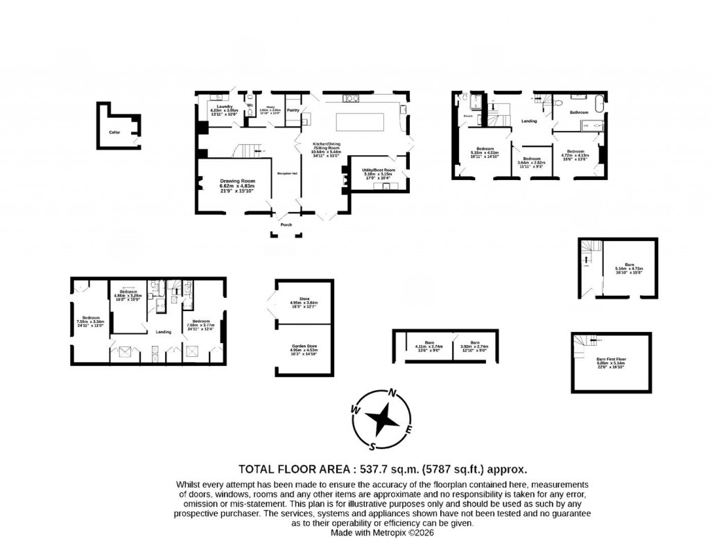 Floorplans For Stoodleigh, Tiverton