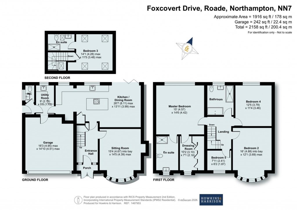 Floorplans For Foxcovert Drive, Roade, NN7