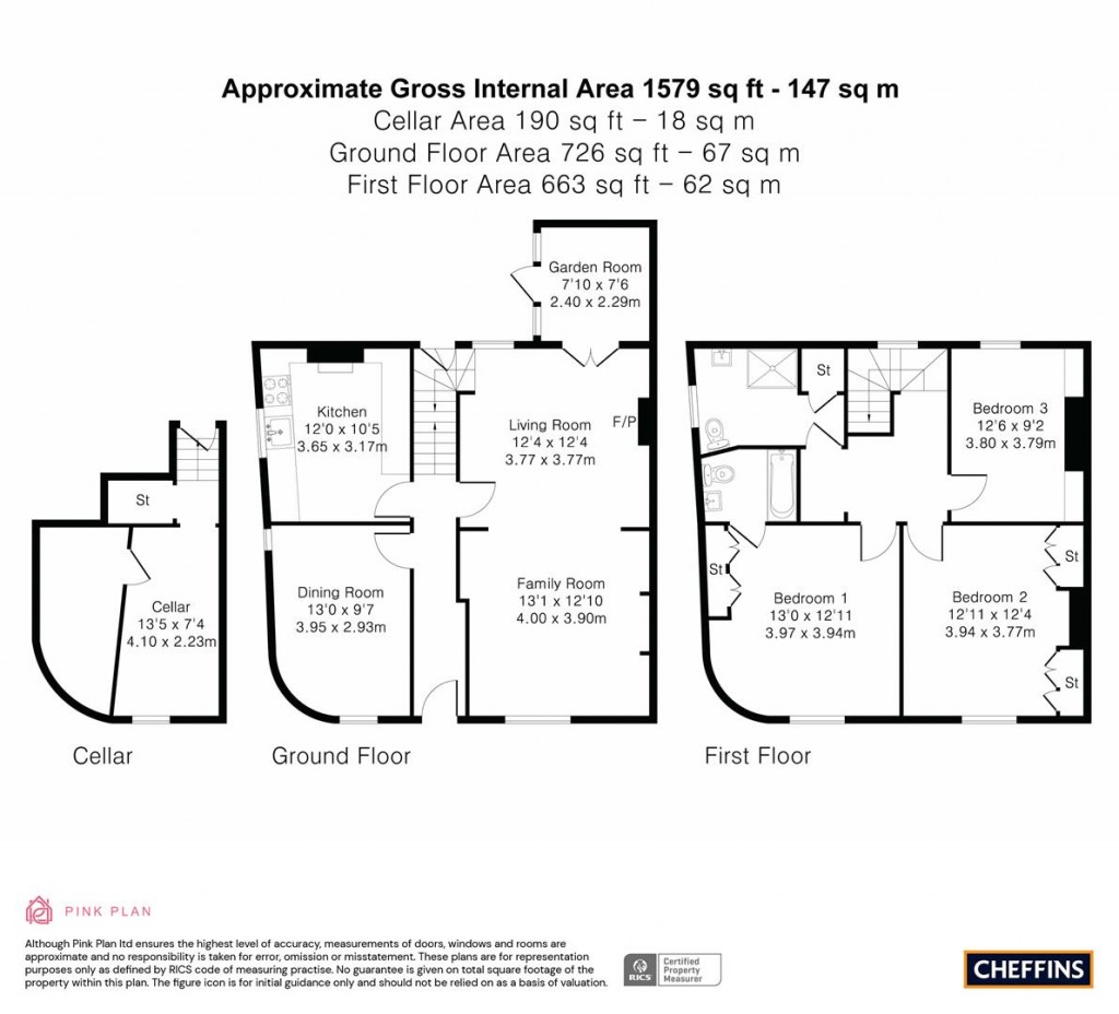 Floorplans For Norwich Street, Cambridge