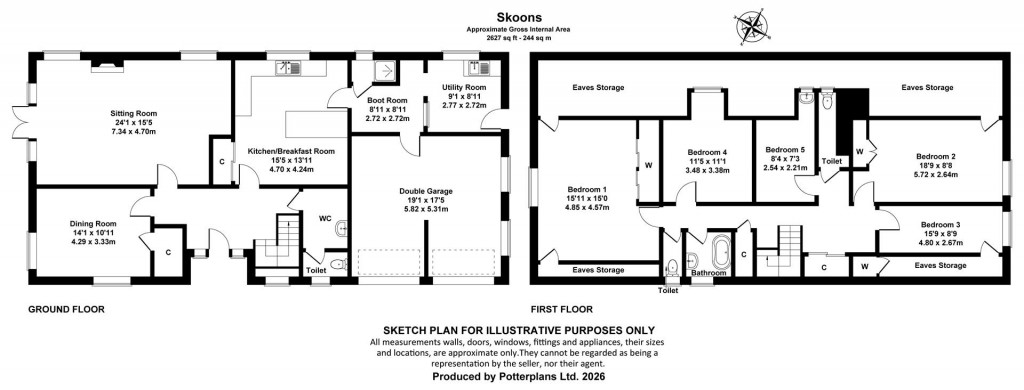 Floorplans For Bembridge, Isle of Wight