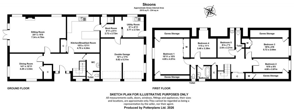 Floorplans For Bembridge, Isle of Wight
