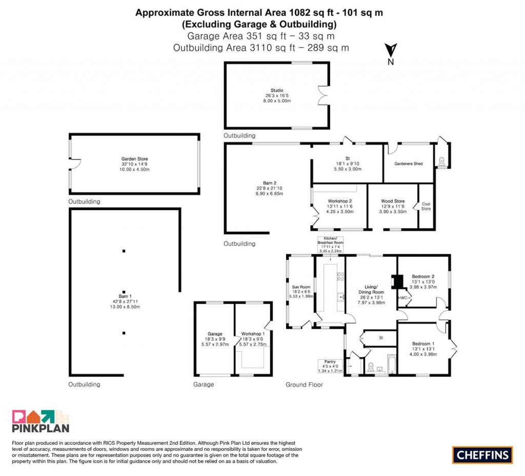 Floorplans For Mildenhall Road, Fordham, Ely