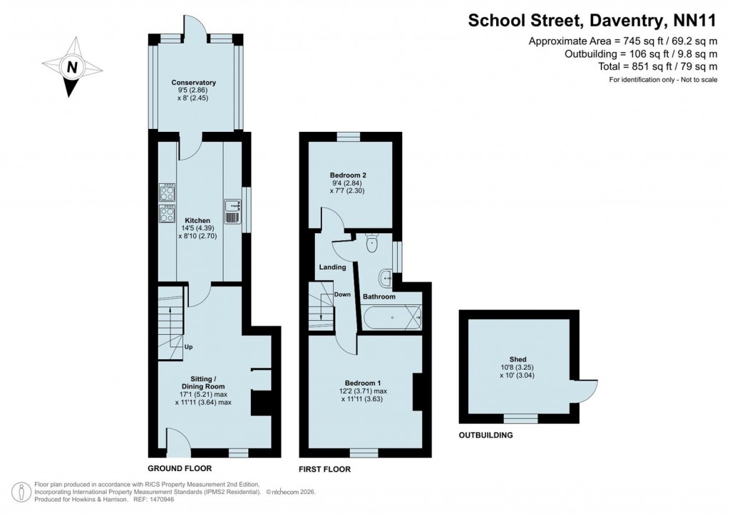 Floorplans For School Street, Daventry, NN11