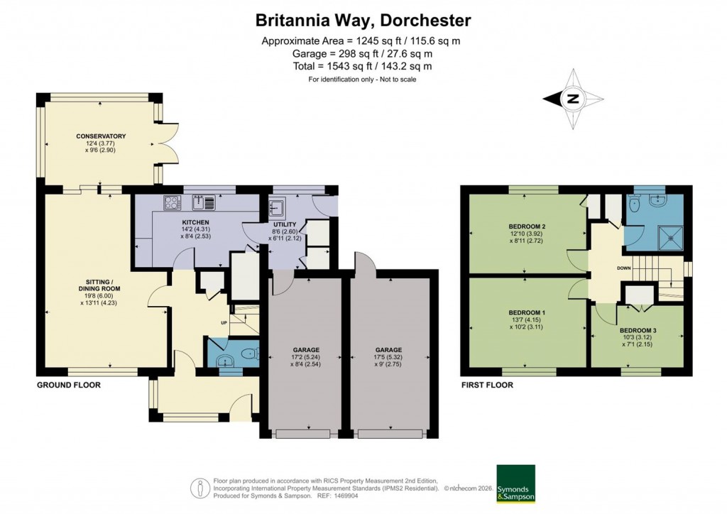 Floorplans For Britannia Way, Dorchester