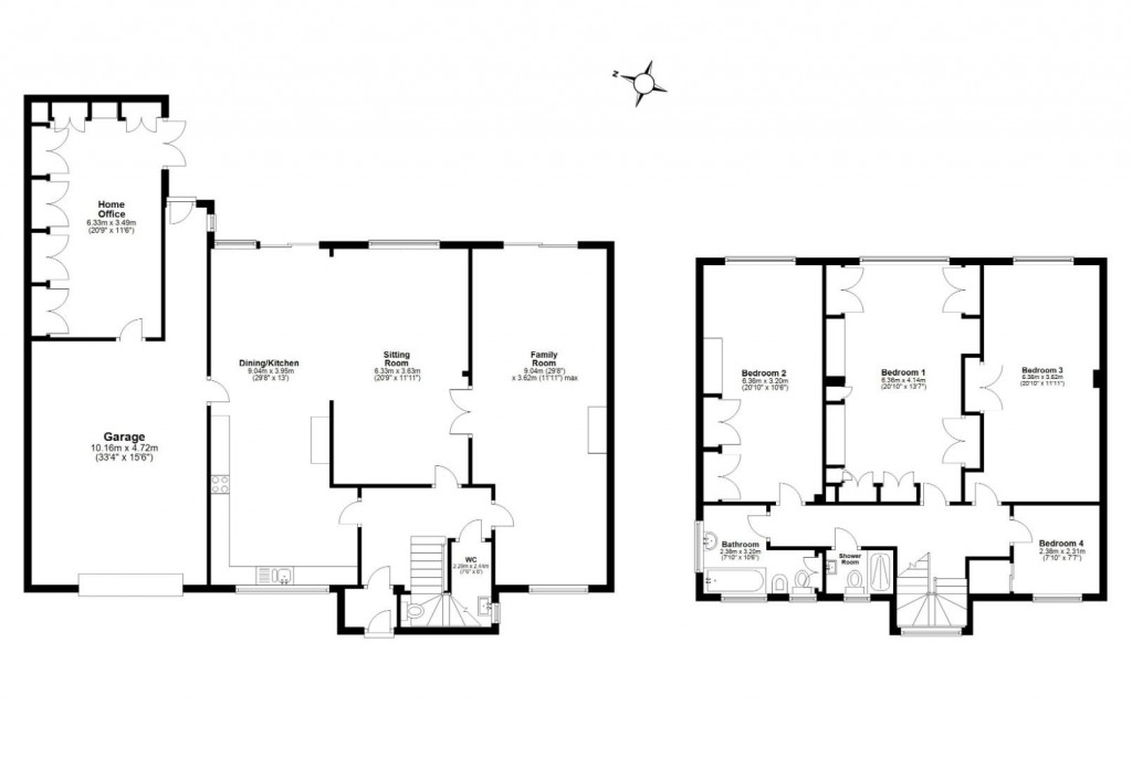 Floorplans For Sackville Gardens, Stoneygate, Leicester