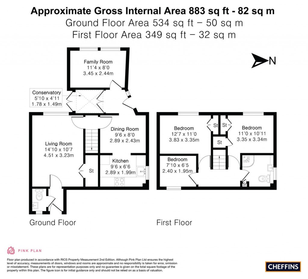 Floorplans For Morton Close, Ely