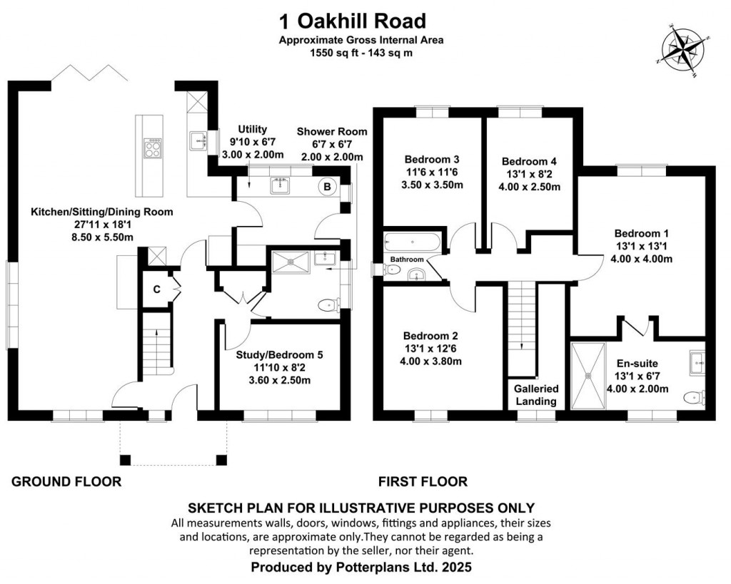 Floorplans For Seaview, Isle of Wight
