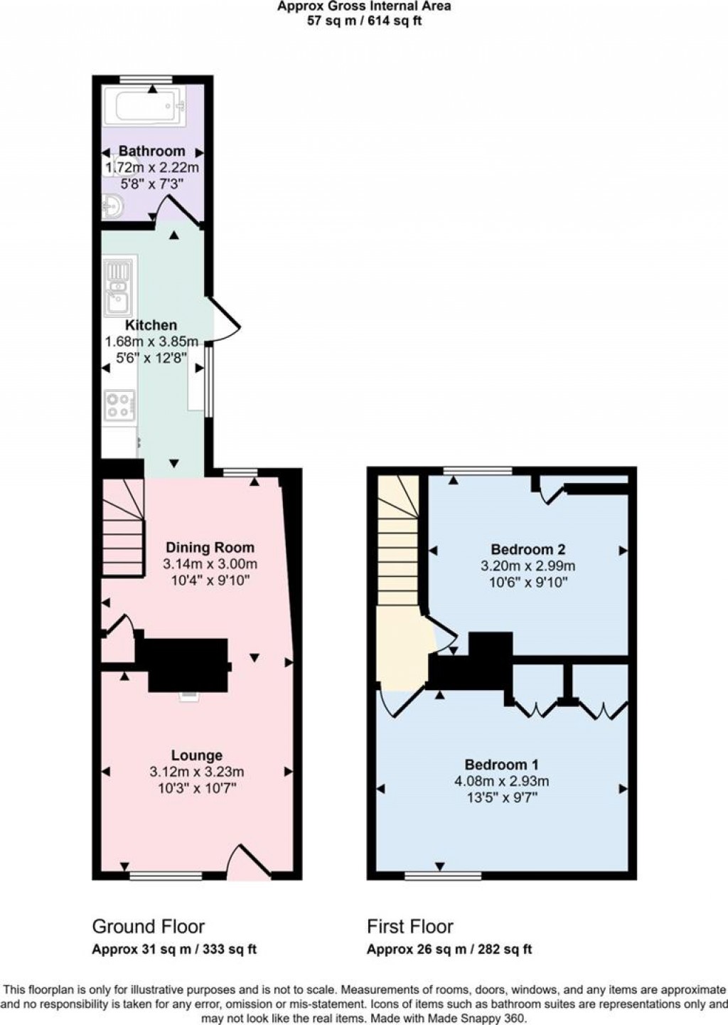 Floorplans For Silver Street, Stansted
