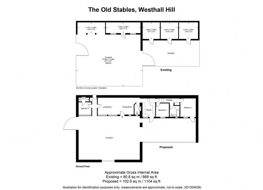 Floorplans For Westhall Hill, Fulbrook, Burford
