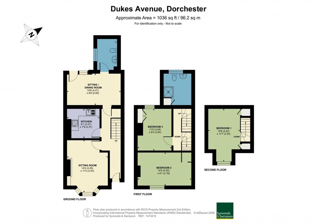 Floorplans For Dukes Avenue, Dorchester, Dorset