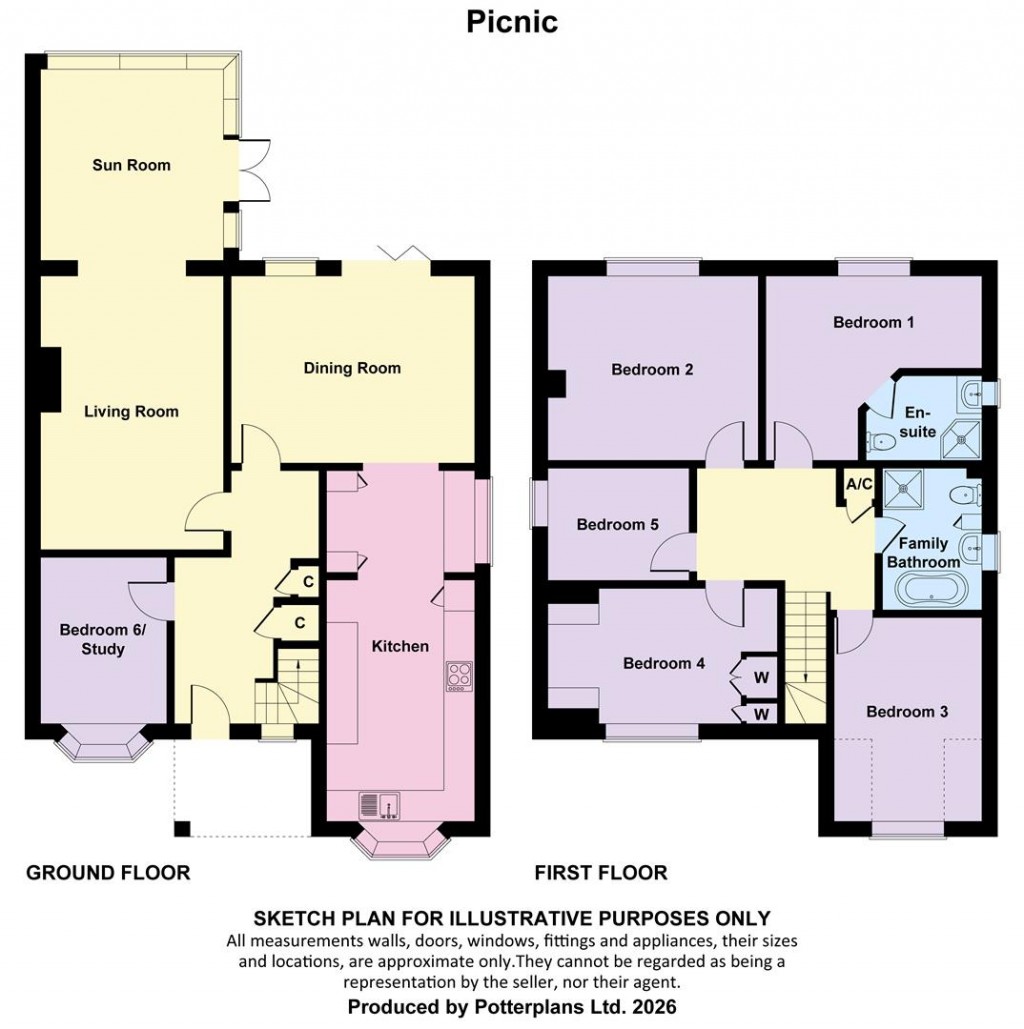 Floorplans For Shorwell Isle of Wight