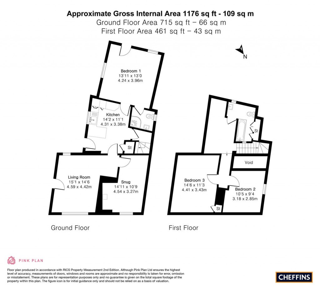 Floorplans For George Street, Willingham, Cambridge
