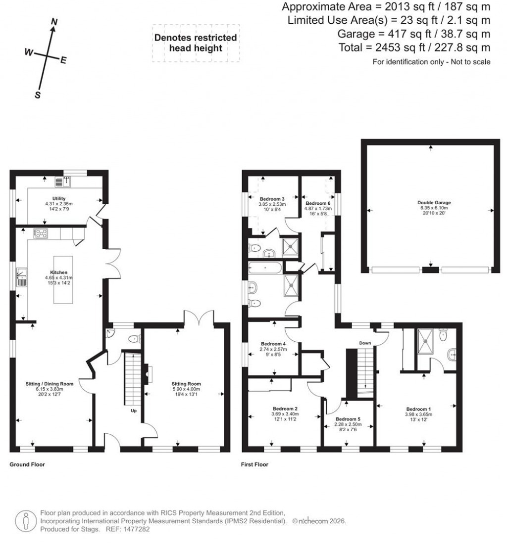 Floorplans For Luscombe Road, Cotford St. Luke, Taunton