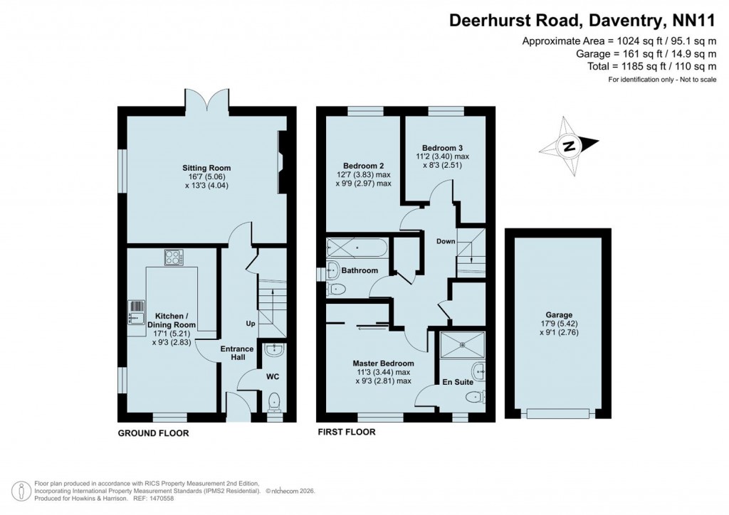 Floorplans For Deerhurst Road, Daventry, NN11