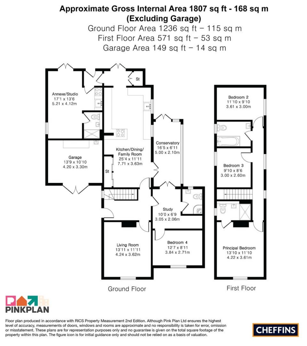 Floorplans For High Street, Stetchworth