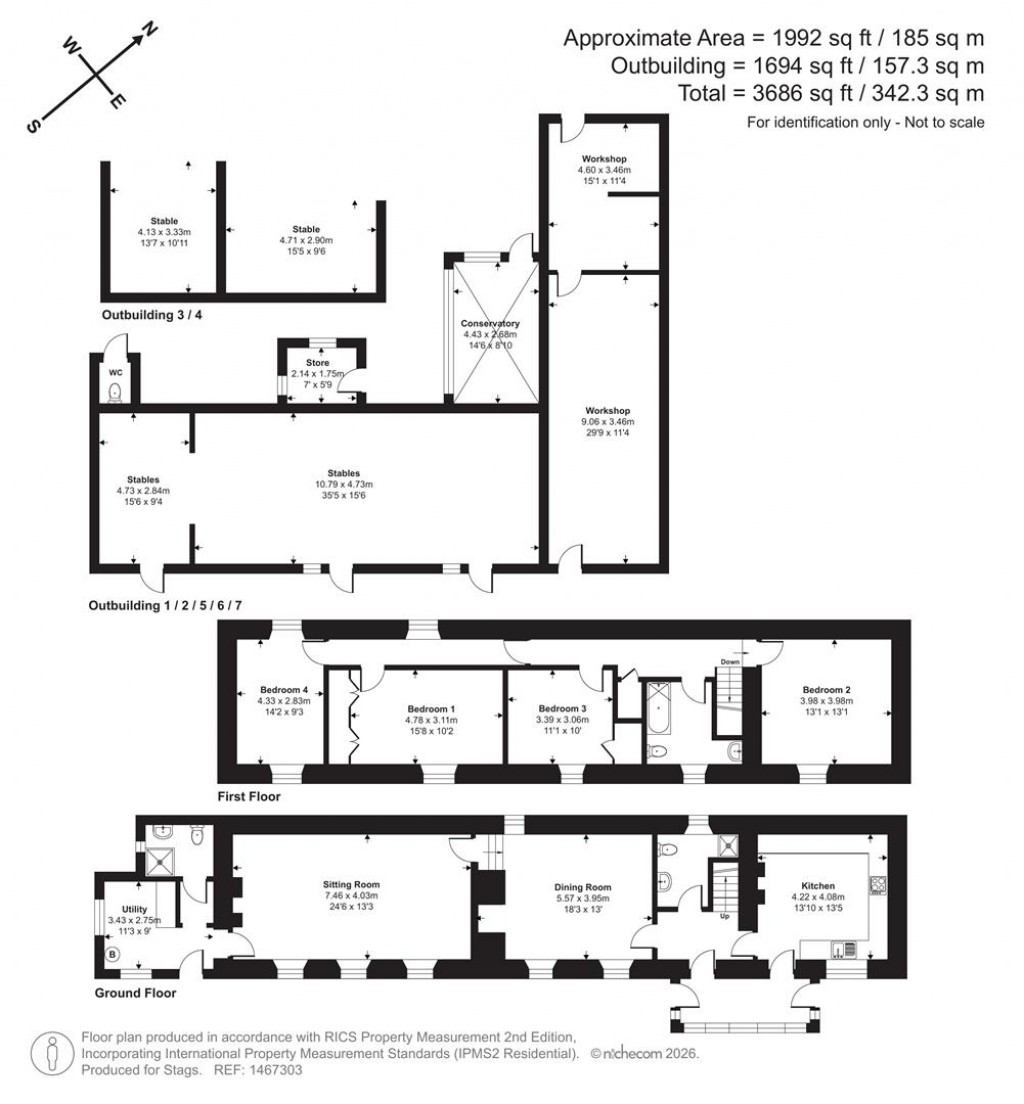 Floorplans For 5 Fore Street, Penponds, Camborne