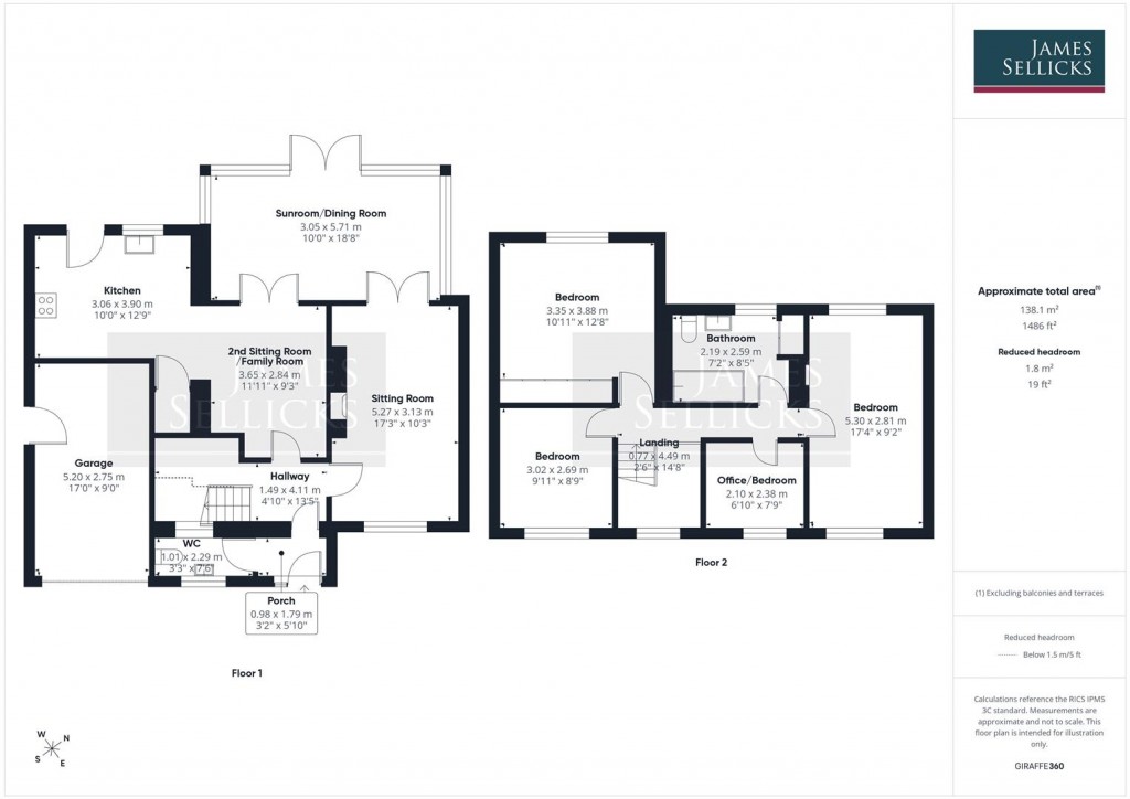 Floorplans For 1 Mere Cottages, Houghton-On-The-Hill, Leicestershire