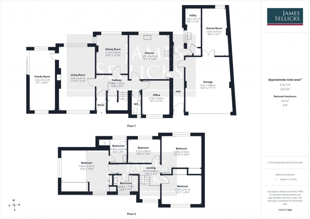 Floorplans For Higher Green, Great Glen, Leicestershire
