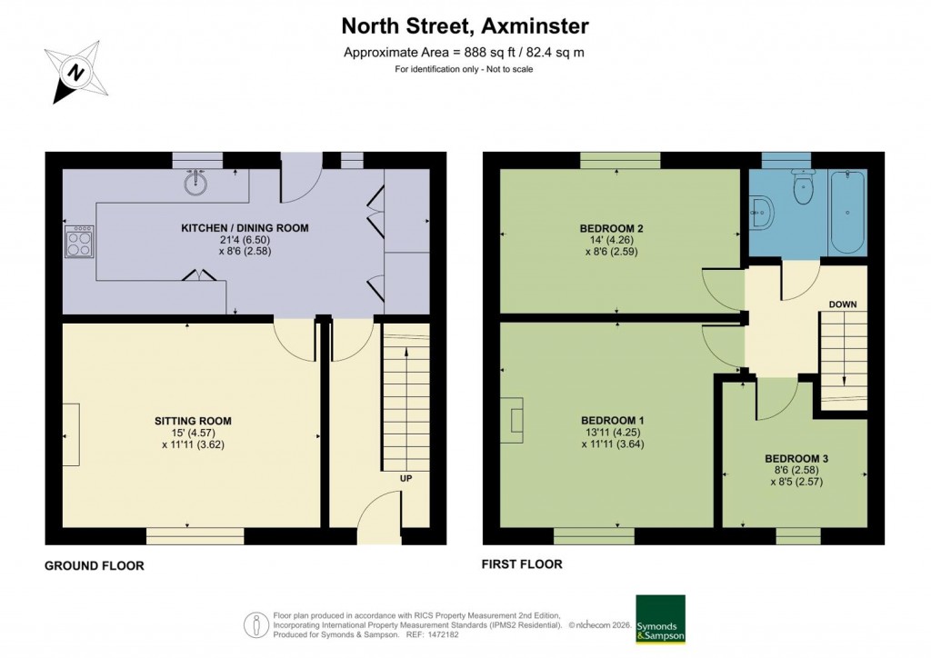Floorplans For North Street, Axminster