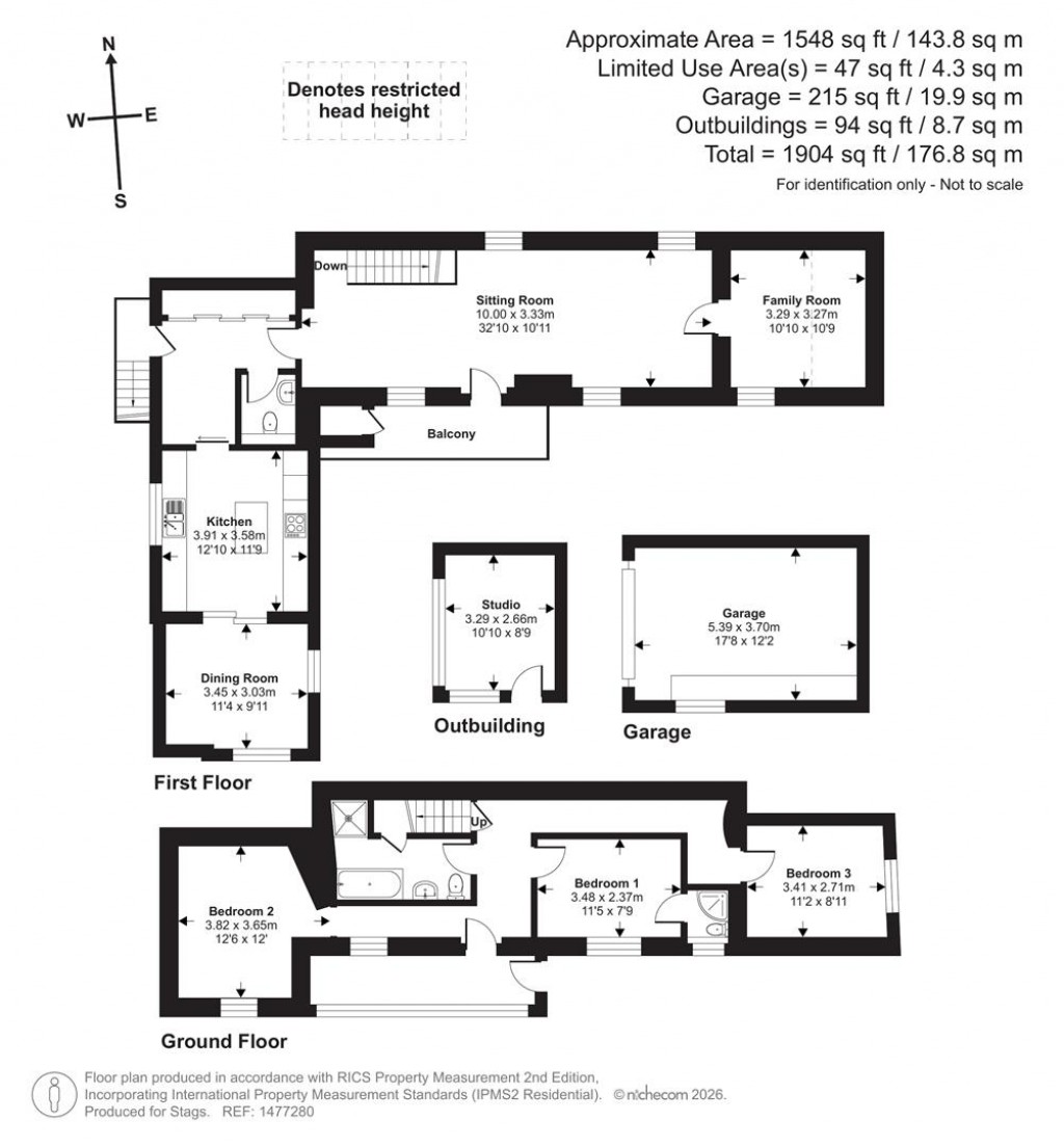 Floorplans For Trevarrack Row, Penzance
