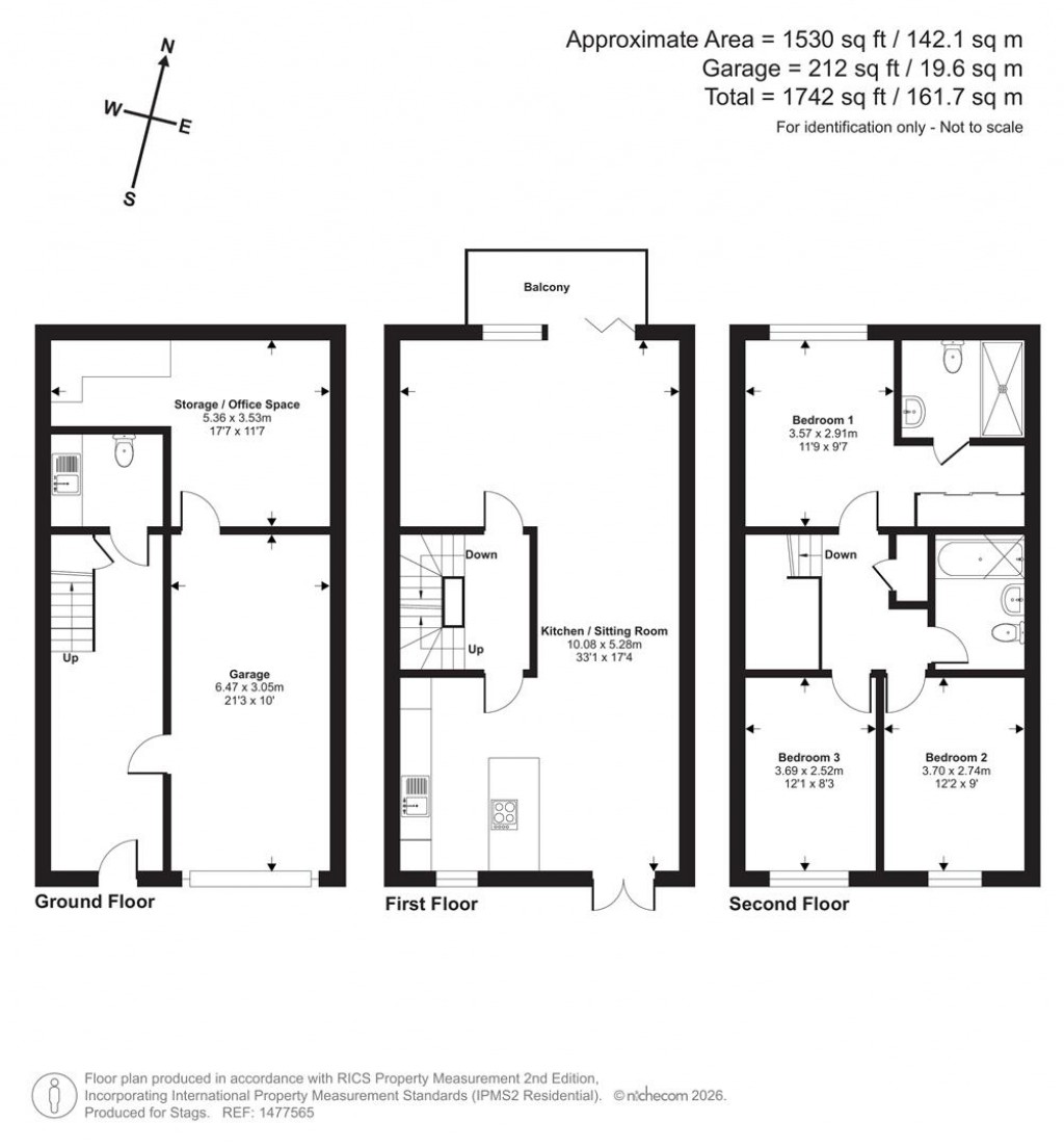 Floorplans For Taw Wharf, Sticklepath, Barnstaple