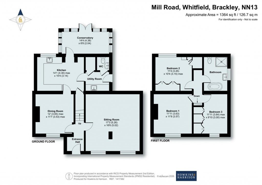 Floorplans For Mill Road, Whitfield, NN12