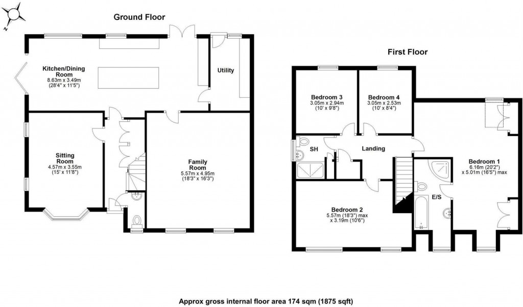 Floorplans For The Willows, Great Chesterford, Saffron Walden