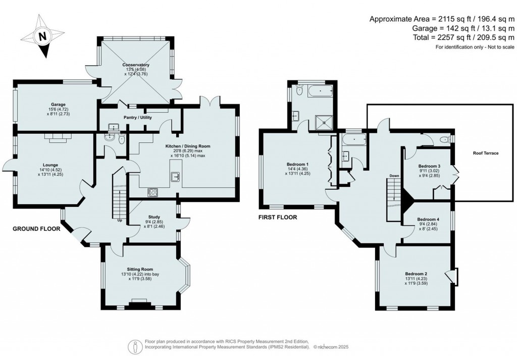 Floorplans For Moorcourt Close, Sidmouth
