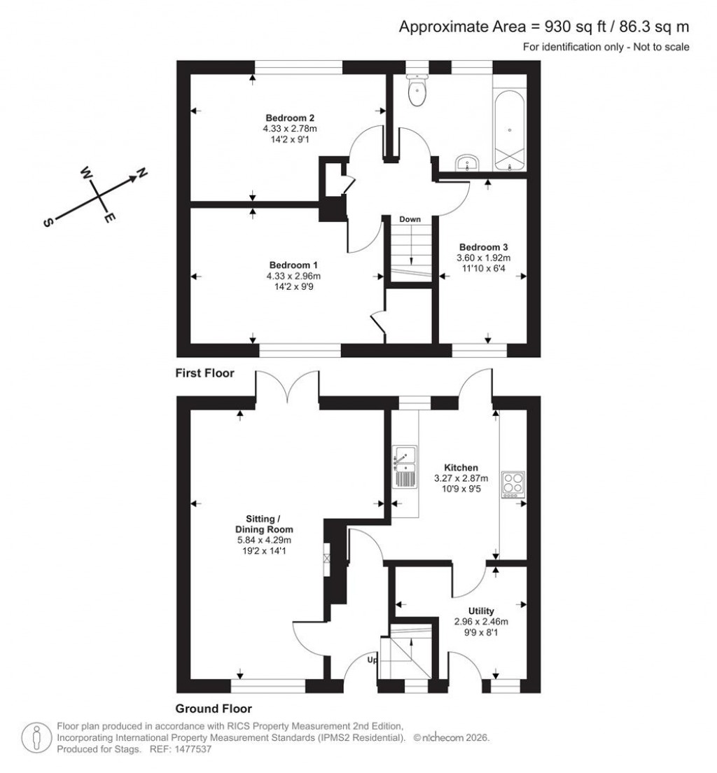Floorplans For Whitebrook Terrace, Holcombe Rogus, Wellington