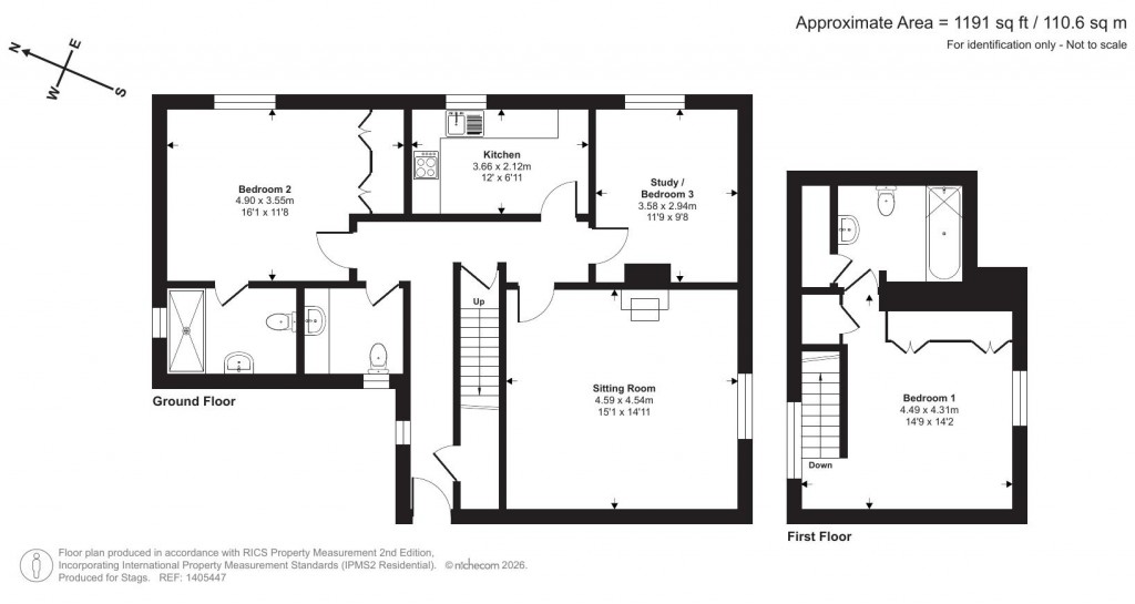 Floorplans For Colway Lane, Lyme Regis
