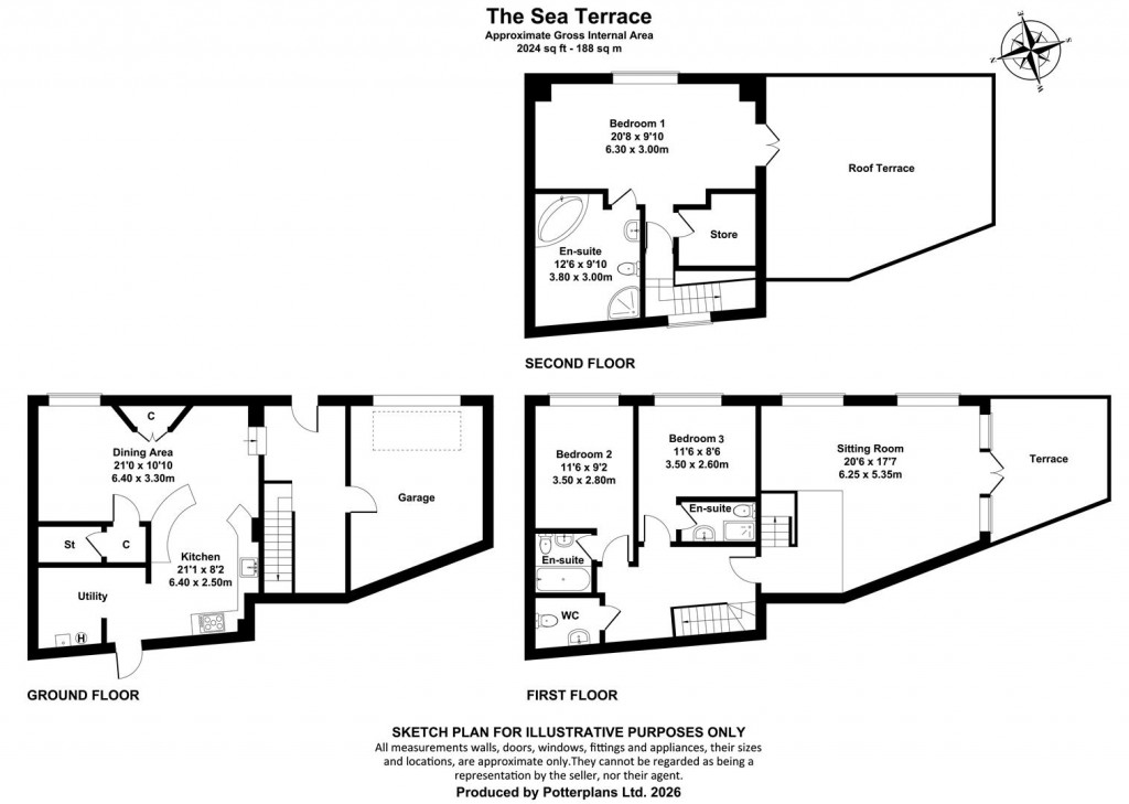 Floorplans For Shanklin, Isle of Wight