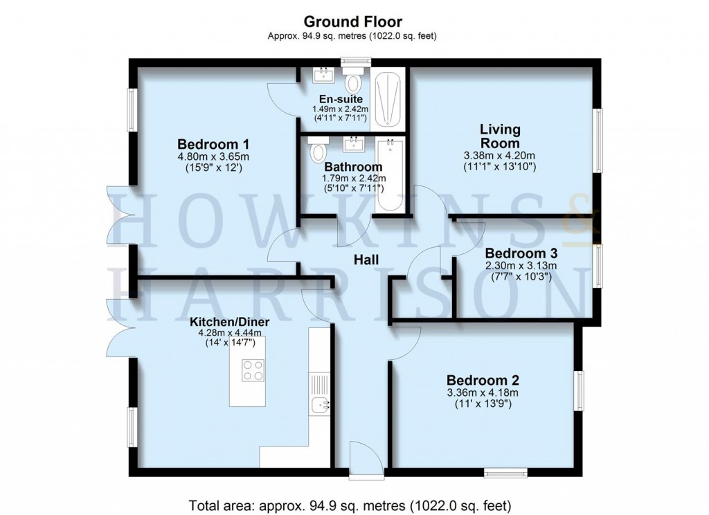 Floorplans For Forest Road, Coalville, LE67