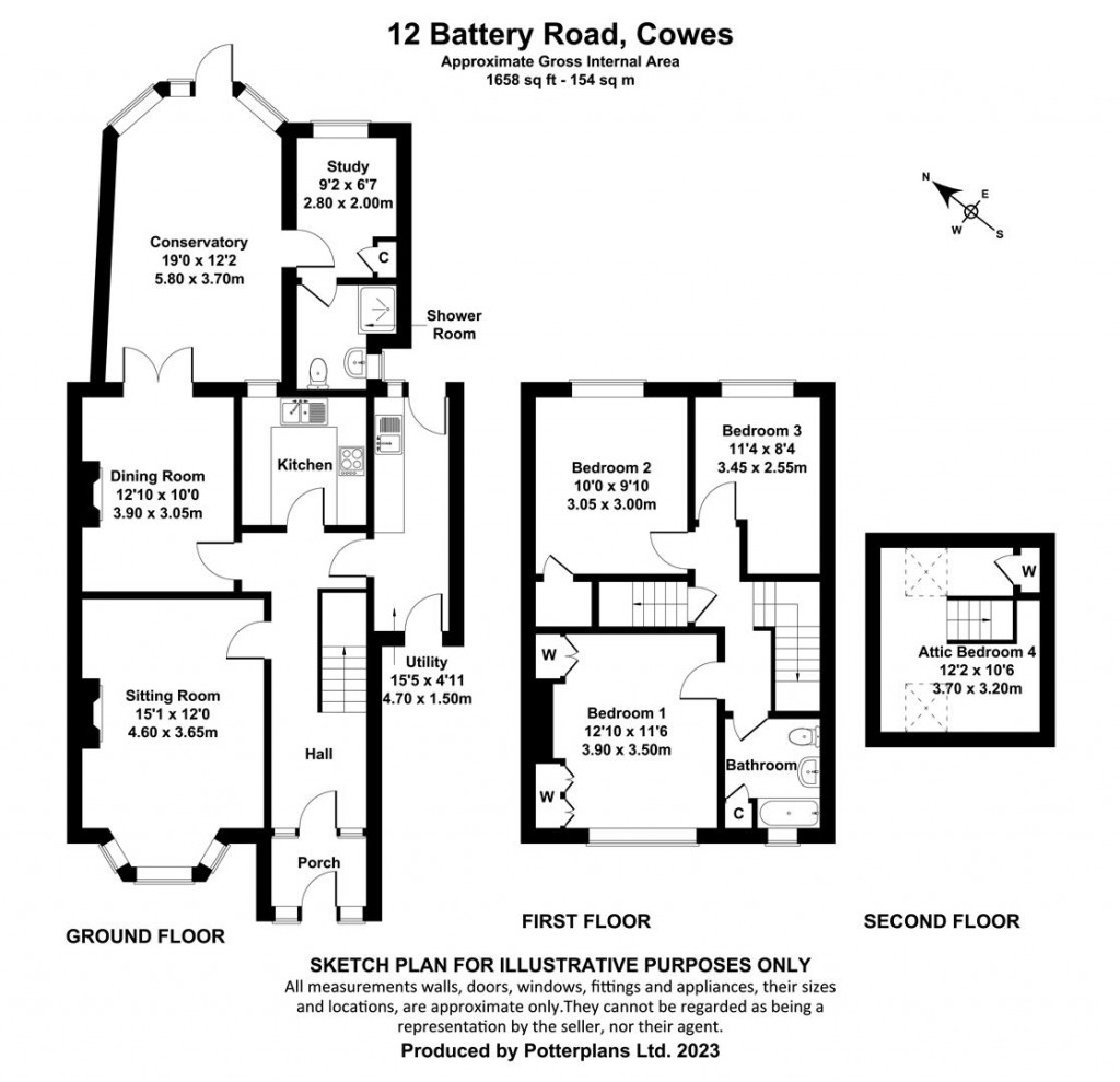 Floorplans For Cowes, Isle of Wight