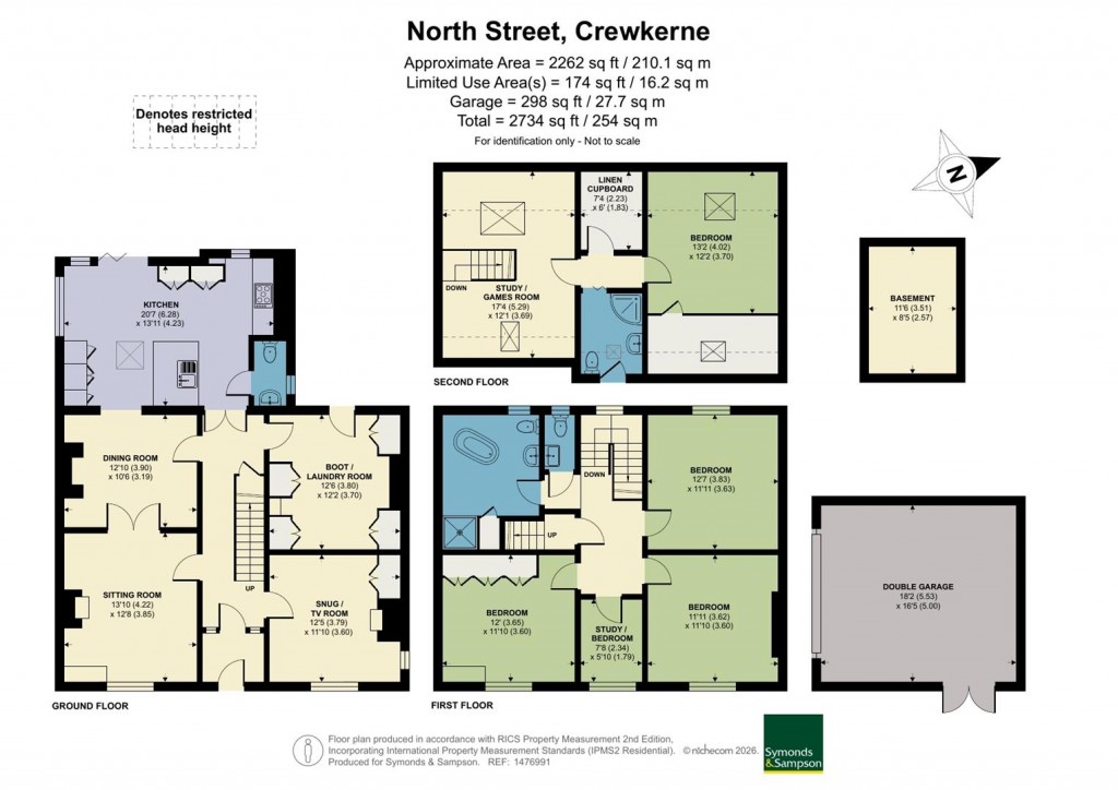 Floorplans For North Street, Crewkerne, Somerset