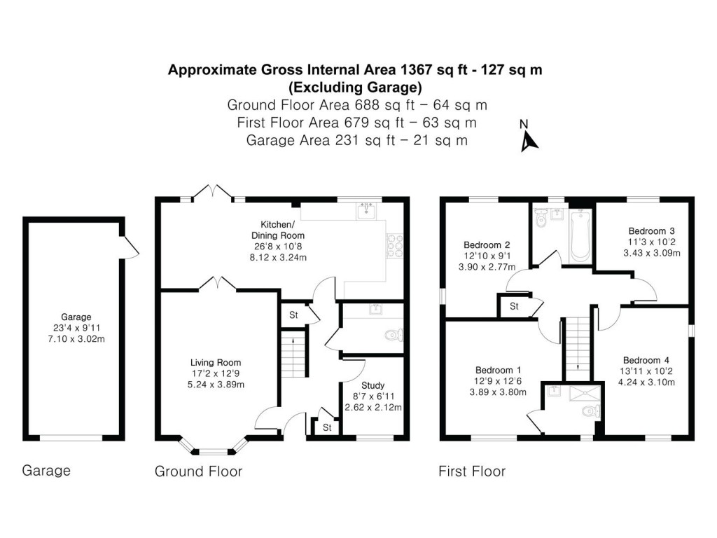 Floorplans For James Dunn Way, Haverhill