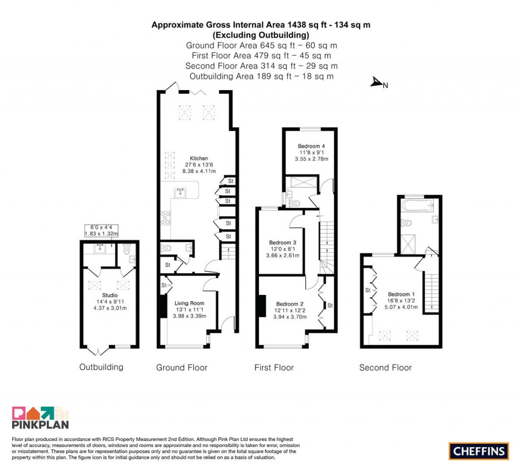 Floorplans For Marlowe Road, Cambridge