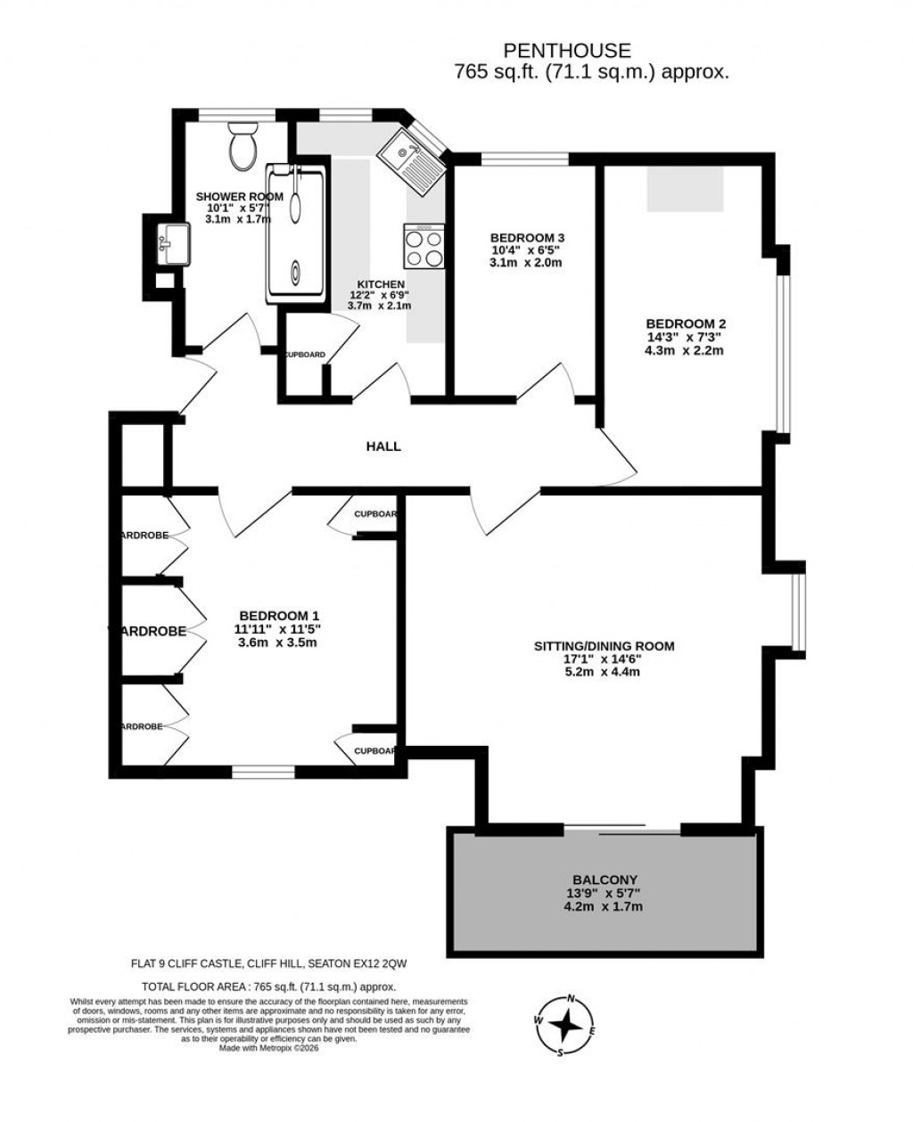 Floorplans For Castle Hill, Seaton