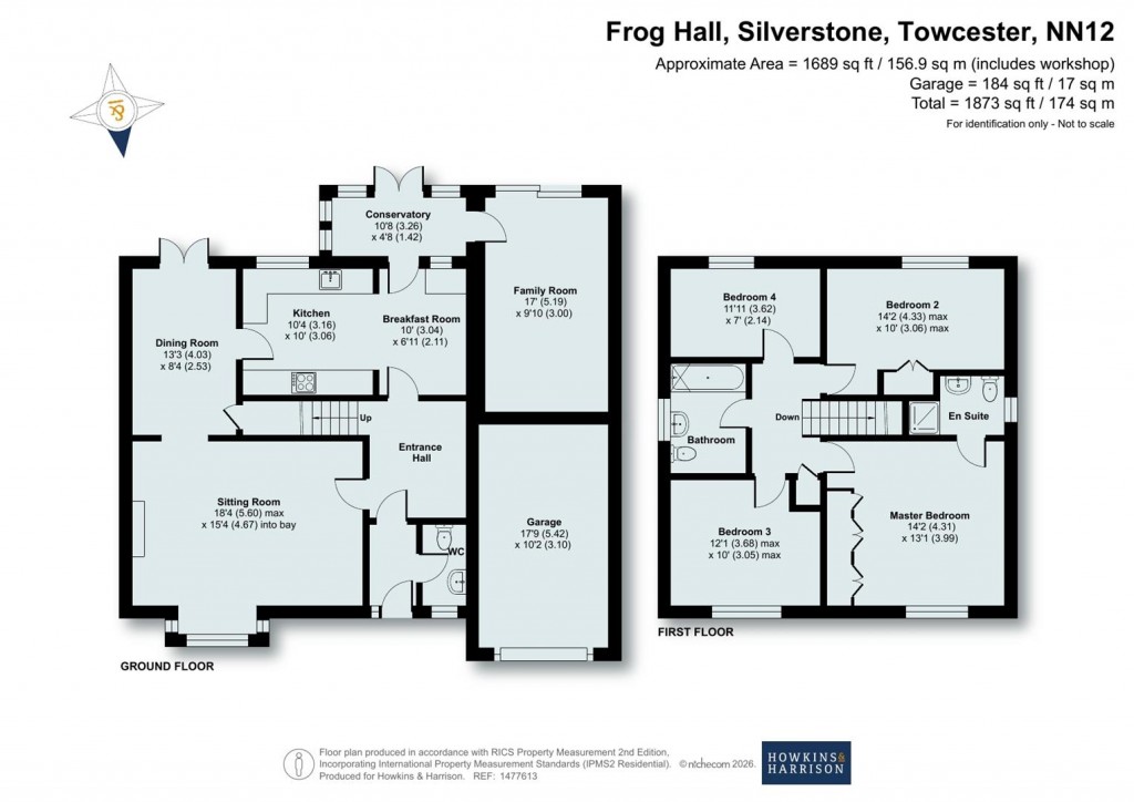 Floorplans For Frog Hall, Silverstone, NN12