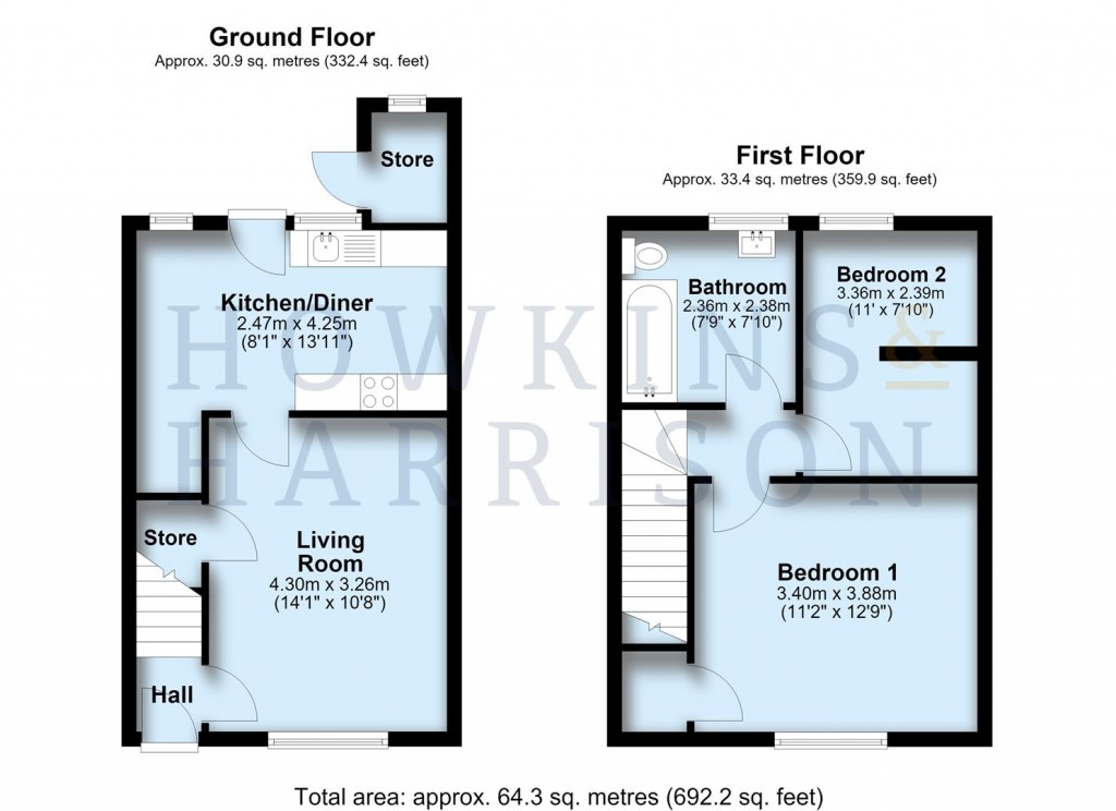 Floorplans For Stanley Road, Atherstone