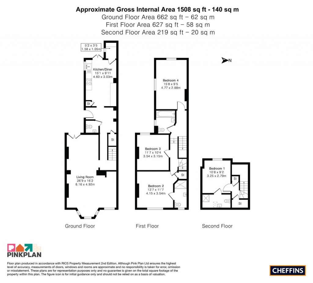 Floorplans For Elizabeth Way, Cambridge