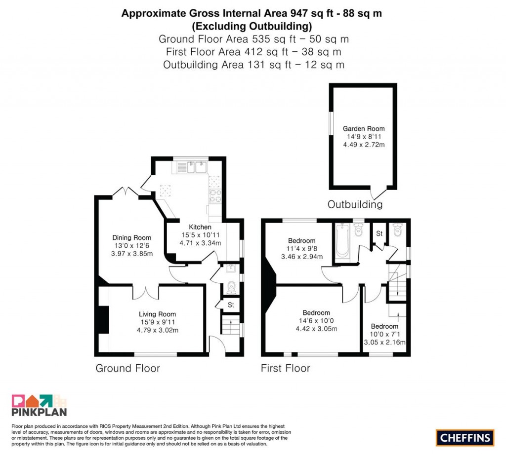 Floorplans For Hartington Grove, Cambridge