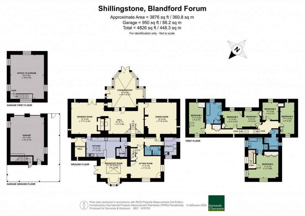 Floorplans For Shillingstone, Blandford Forum